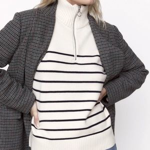 Zara - STRIPED KNIT SWEATER size S